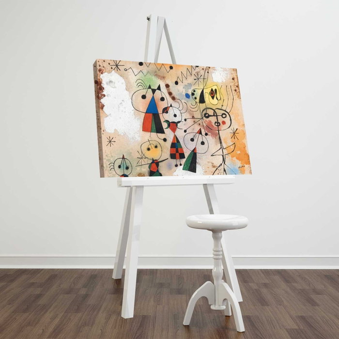 Wallity Cuadro Decorativo sobre Lienzo Carnaval de Arlequín de Joan Miró, 45 x 70 cm Wallity Cuadro Decorativo sobre Lienzo Carnaval de Arlequín de Joan Miró, 45 x 70 cm
